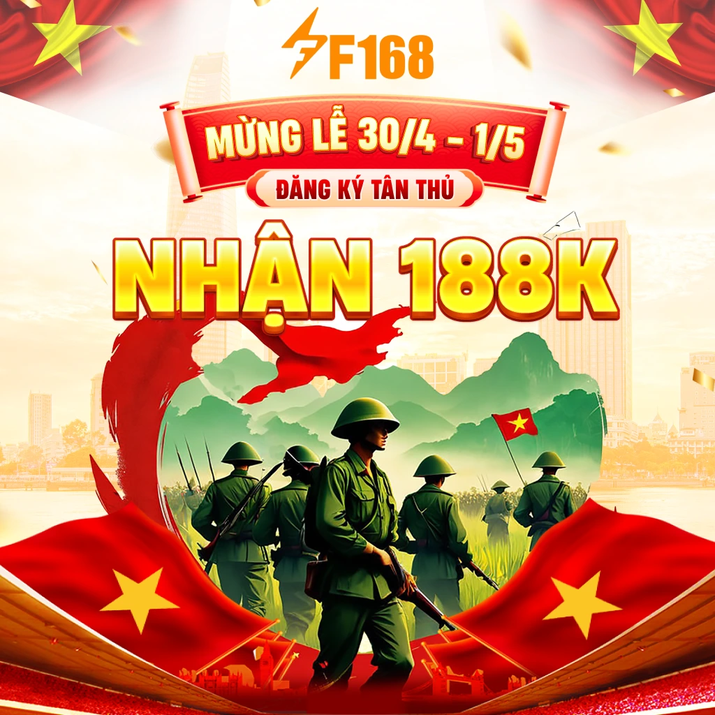Mừng đại lễ thống nhất đất nước 30-4 tặng hội viên mới 188K