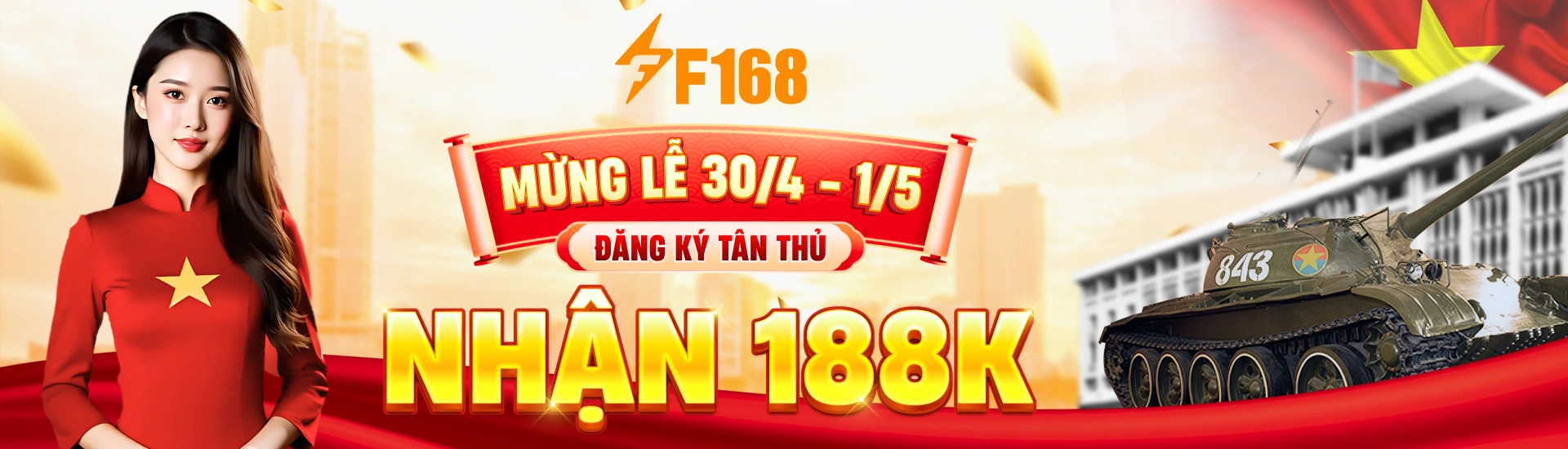 Mừng đại lễ thống nhất đất nước 30-4 tặng hội viên mới 188K